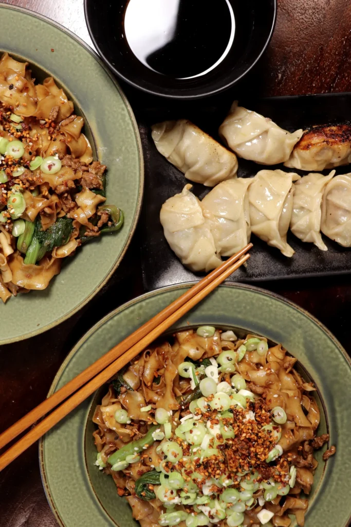 gyoza-table-spread