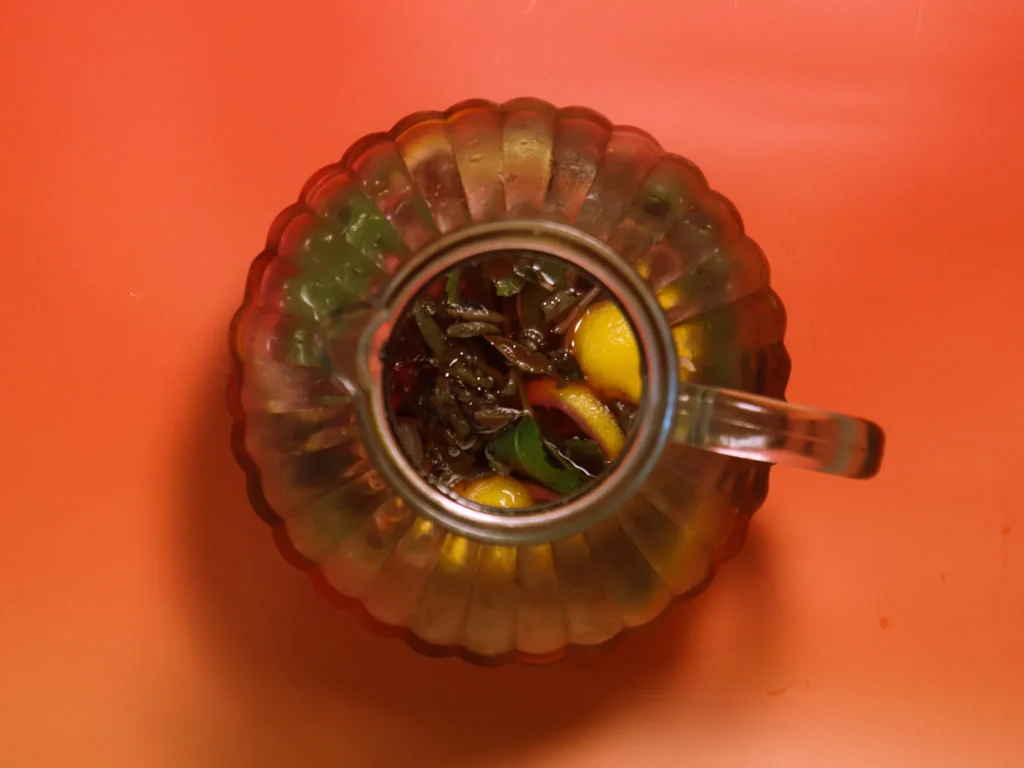 hibiscus sage cold brew tea
